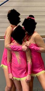 Handgemaakte trio Acro pakjes, Sport en Fitness, Turnen, Ophalen of Verzenden, Gebruikt, Roze, Turnpak(je)