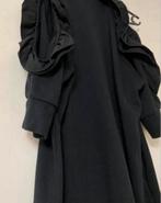 Zwarte jurk winterjurk met ruches maat S (nieuw), Kleding | Dames, Grote Maten, Ophalen of Verzenden, Nieuw