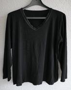 Zwart t-shirt met V-hals van Setterlaine maat 44, Kleding | Dames, T-shirts, Gedragen, Maat 42/44 (L), Ophalen of Verzenden, Lange mouw