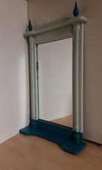 Wandspiegel gepimt hoog 84 breed 59 cm, Ophalen, Gebruikt, Minder dan 100 cm, Rechthoekig