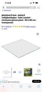 Glazen plaat, Doe-het-zelf en Verbouw, Glas en Ramen, Ophalen, Zo goed als nieuw, Glasplaat, Minder dan 80 cm