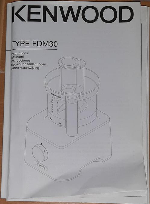 Kenwood Keukenmachine Compleet, Witgoed en Apparatuur, Keukenmixers, Gebruikt, 1 tot 2 liter, 3 snelheden of meer, Vaatwasserbestendig