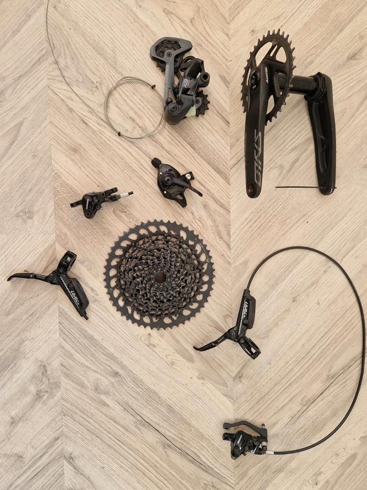 SRAM GX / SRAM Level TL groepset, Fietsen en Brommers, Fietsonderdelen, Zo goed als nieuw, Mountainbike, Derailleur of Ketting