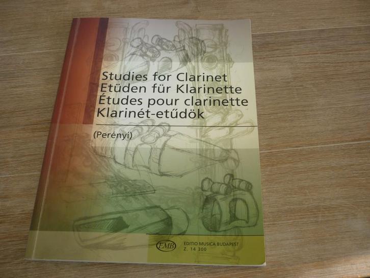 Studies for Clarinet, Muziek en Instrumenten, Bladmuziek, Zo goed als nieuw, Artiest of Componist, Klassiek, Klarinet, Ophalen of Verzenden