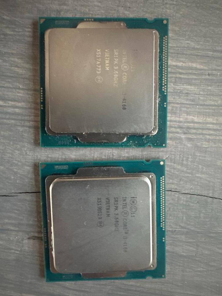 2x Intel Core i3-4160 Processoren, Computers en Software, Processors, Gebruikt, 2-core, 3 tot 4 Ghz, Ophalen of Verzenden