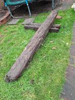 Houten bielzen voor tuin, Tuin en Terras, Bielzen en Borders, Ophalen, Gebruikt, 25 cm of meer, Biels