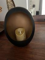 Decoratie waxinelicht ei, Huis en Inrichting, Ophalen, Zwart, Zo goed als nieuw, Metaal