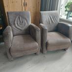 fauteuil, Huis en Inrichting, Fauteuils, Ophalen, Gebruikt, 50 tot 75 cm, Leer