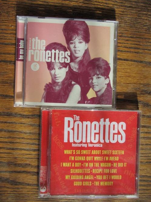 The Very Best Of The Ronettes + Ronettes Featuring Veronica, Cd's en Dvd's, Cd's | Pop, Zo goed als nieuw, 1960 tot 1980, Ophalen