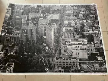 Canvas muurdoek / schilderij Flat Iron Building beschikbaar voor biedingen