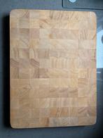 Zwaar houten snijplank/hakblok zgan 48x36x4 cm (Bijenkorf), Ophalen of Verzenden, Zo goed als nieuw