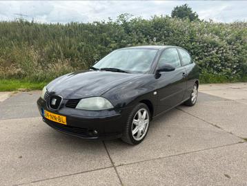 Seat Ibiza 1.4 16V 74KW 2003 Zwart beschikbaar voor biedingen
