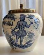 Tabakspot Amphora met koperen deksel, in prima staat., Antiek en Kunst, Ophalen of Verzenden