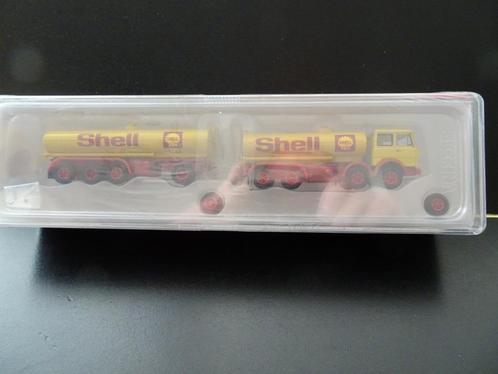 800 brekina 58553 fiat 691 millepiede shell combi 1:87 truck, Hobby en Vrije tijd, Modelauto's | 1:87, Nieuw, Bus of Vrachtwagen
