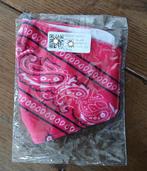 stoffen mondkapje - boerenzakdoek-print - roze - nieuw, Ophalen of Verzenden, Nieuw