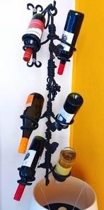 smeedijzeren wijnrek., Huis en Inrichting, Woonaccessoires | Wijnrekken, Ophalen, 5 tot 15 flessen, Zo goed als nieuw, Metaal