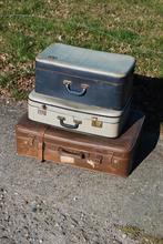 Vintage koffers brocante, Antiek en Kunst, Curiosa en Brocante, Ophalen