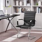 Nieuw. Yaheetech Set van 2 bureaustoelen, Zwart, Nieuw, Ophalen of Verzenden, Yaheetech