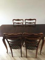 Mooie eethoek notenhout, Huis en Inrichting, Complete eetkamers, Ophalen, Zo goed als nieuw, 4 tot 6 stoelen