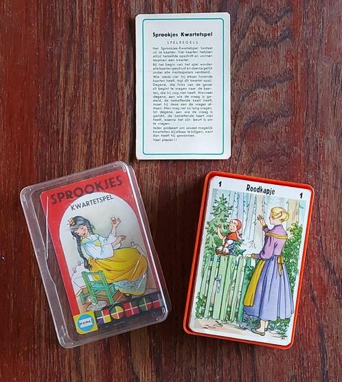 Vintage Retro 4 kwartetten sprookjes, Verzamelen, Speelkaarten, Jokers en Kwartetten, Gebruikt, Kwartet(ten), Ophalen of Verzenden