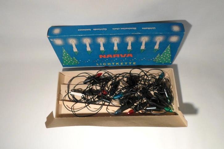 Vintage Narva Kerstboomverlichting 16 Lampjes, Diversen, Kerst, Zo goed als nieuw, Ophalen of Verzenden