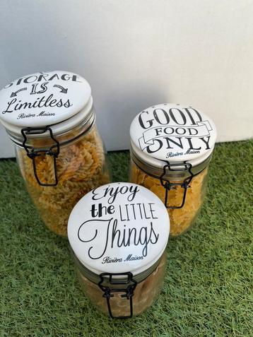 Voorraadpotten set Rivièra maison nieuwstaat beschikbaar voor biedingen