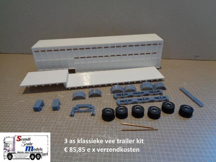 SSM Klassieke veetrailer kit, Hobby en Vrije tijd, Modelauto's | 1:50, Nieuw, Bus of Vrachtwagen, Overige merken, Ophalen of Verzenden
