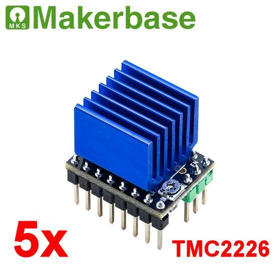 5x Makerbase TMC2226 ultra silent&cool Stepper Motor Driver, Computers en Software, 3D-printerbenodigheden, Nieuw, Ophalen of Verzenden