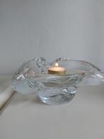 Kristalglas schaal afgeronde driehoek op voet, Ophalen
