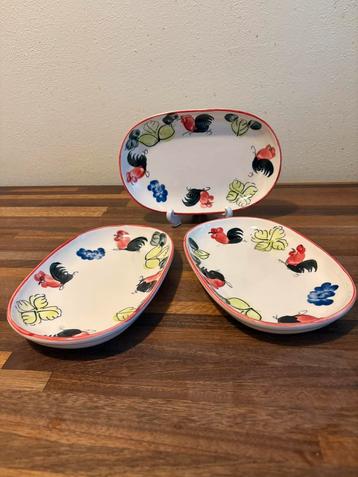 Set van 3 serveerschaaltjes beschikbaar voor biedingen