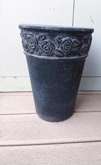 Hoge Plant/Bloempot H 33 cm., Tuin en Terras, Bloempotten, Ophalen, Steen, Gebruikt, Tuin