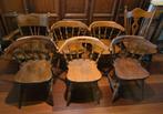 Leuke houten cafe stoelen, Huis en Inrichting, Barkrukken, 5 krukken of meer, Ophalen, Hout