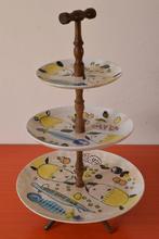 Grote retro vintage jaren 50 / jaren 60 etagère, Huis en Inrichting, Keuken | Servies, Overige typen, Ophalen of Verzenden, Zo goed als nieuw