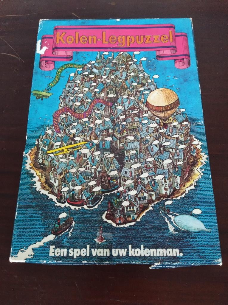 Kolen-Legpuzzel puzzel uit 1971, Hobby en Vrije tijd, Ophalen of Verzenden, Minder dan 500 stukjes, Gebruikt, Legpuzzel