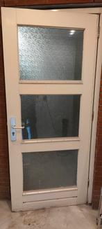 GRATIS: 4 buitendeuren, met dubbel glas., Doe-het-zelf en Verbouw, Ophalen, Gebruikt, 80 tot 100 cm, Buitendeur