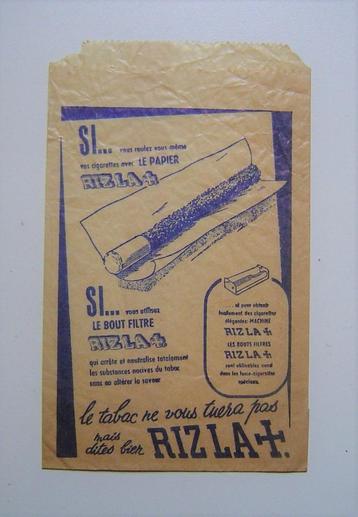 Oud tabak zakje van RIZLA circa 1960 beschikbaar voor biedingen