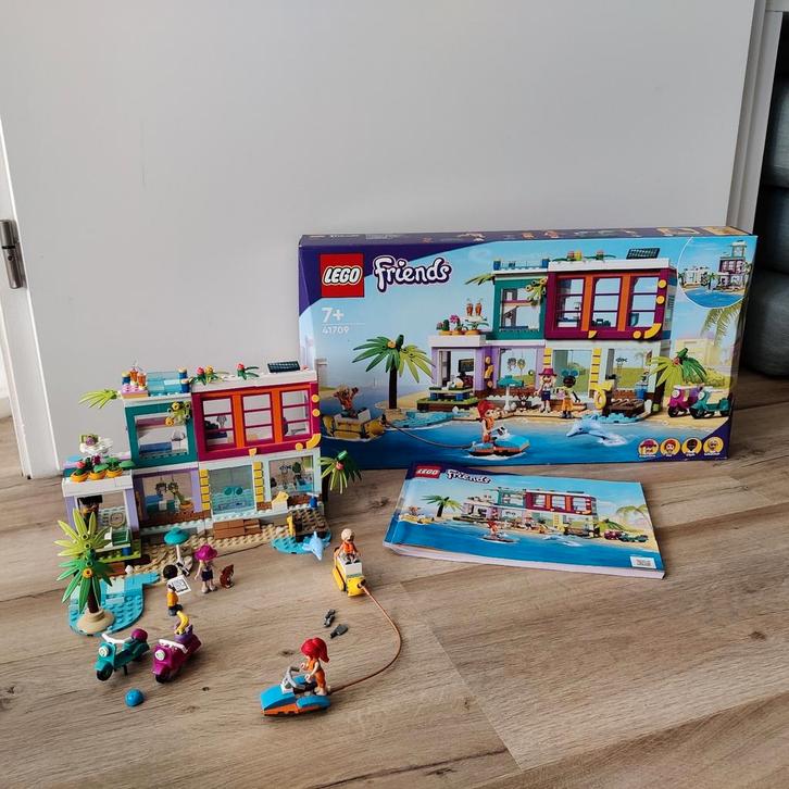 Lego Friends 41709 Vakantie strandhuis, Kinderen en Baby's, Speelgoed | Duplo en Lego, Zo goed als nieuw, Ophalen of Verzenden
