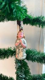 Antieke Kerstbal, Engel met Spunglass vleugels., Ophalen of Verzenden