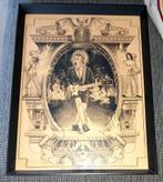 Lijst met poster van AC/DC, Ophalen of Verzenden, Zo goed als nieuw, Poster, Artwork of Schilderij