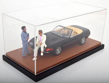 1:18 Modelauto vitrine Deluxe - Bruin Leder! beschikbaar voor biedingen