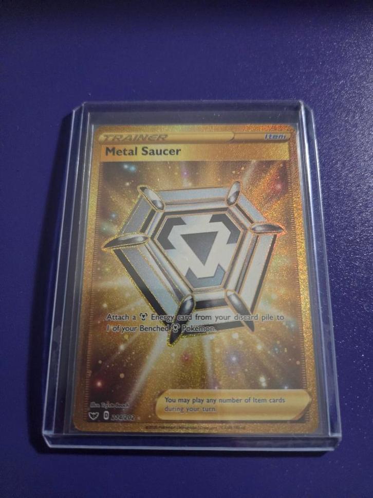 Metal Saucer #214 / Sword & Shield, Hobby en Vrije tijd, Verzamelkaartspellen | Pokémon, Zo goed als nieuw, Losse kaart, Foil