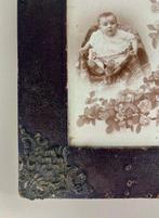 Antieke Franse fotolijst met foto van dreumes, Antiek en Kunst, Ophalen of Verzenden