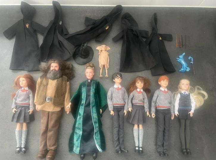 8 Mattel Harry Potter figuren, Verzamelen, Harry Potter, Zo goed als nieuw, Actiefiguurtje, Ophalen of Verzenden