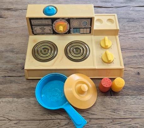 Fisherprice vintage keukenstel, Kinderen en Baby's, Speelgoed | Fisher-Price, Gebruikt, Speelset, Ophalen of Verzenden