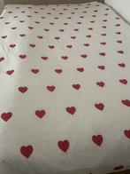 Wit dekbedovertrek met rode hartjes, Gebruikt, Meisje, Wit, Dekbedovertrek