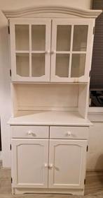 Buffetkast met glazen deuren, Huis en Inrichting, Kasten | Buffetkasten, Ophalen, Gebruikt, 50 tot 100 cm, 150 tot 200 cm