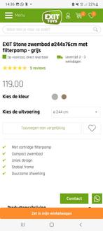 Nieuw frame zwembad in doos 244x76cm rond, Tuin en Terras, Zwembaden, Ophalen, Minder dan 80 cm, Rond, Opzetzwembad