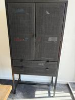 Wandkast zwart webbing, Ophalen, Zo goed als nieuw, Minder dan 150 cm, 150 tot 200 cm