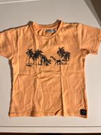 Oranje T-shirt met Dino Print - merk Dirkje - maat 104, Jongen of Meisje, Dirkje, Ophalen of Verzenden, Zo goed als nieuw