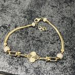 14 karaat gouden armband klavervier model italy